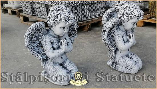 Statuetă îngeraș,    din beton,    model S4.