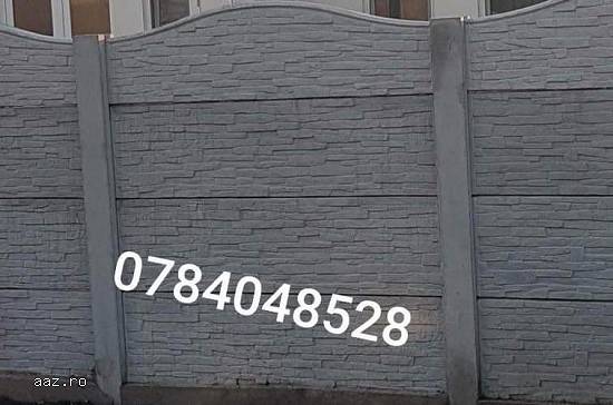 Executam gard de beton