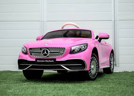 Masinuta electrica pentru copii Mercedes S650 MAYBACH 12V,    Pink