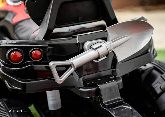 ATV electric pentru copii Offroad 2x35W 12V cu remorca inclusa RED