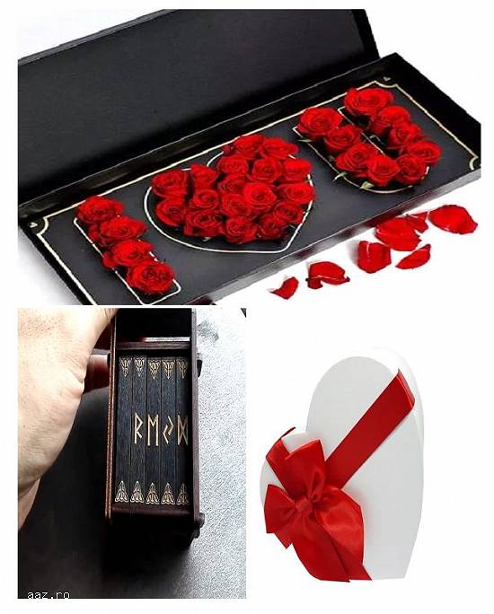 Trandafiri rosii I Love You +cadou un set de rune