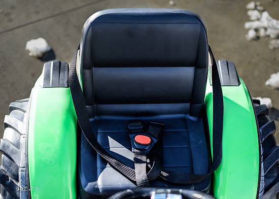 Tractoras electric cu remorca Kinderauto SX2068 2x 45W,    roti MOI Verde