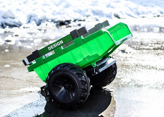 Tractoras electric cu remorca Kinderauto SX2068 2x 45W,    roti MOI Verde