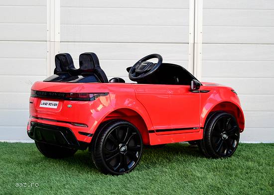 Masinuta electrica 4x4 Range Rover 12V 10Ah cu scaun tapitat RED