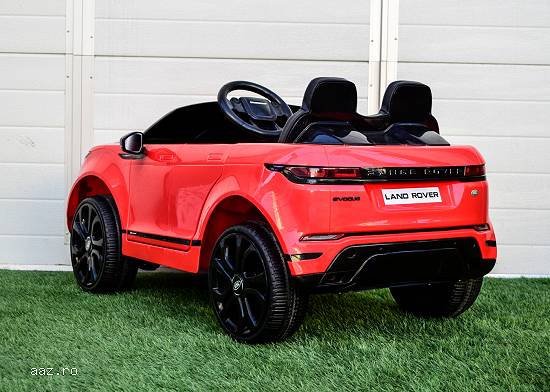 Masinuta electrica 4x4 Range Rover 12V 10Ah cu scaun tapitat RED