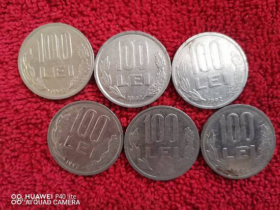 Vand Monede 100 lei din anii 1992/1994