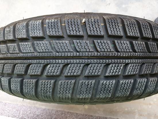 Vand 4 x jante tabla + 4 x anvelope iarna 175 / 70 R 13 second hand - Cielo / Opel