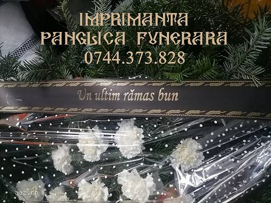 Aparat imprimat panglici funerare si florale !.