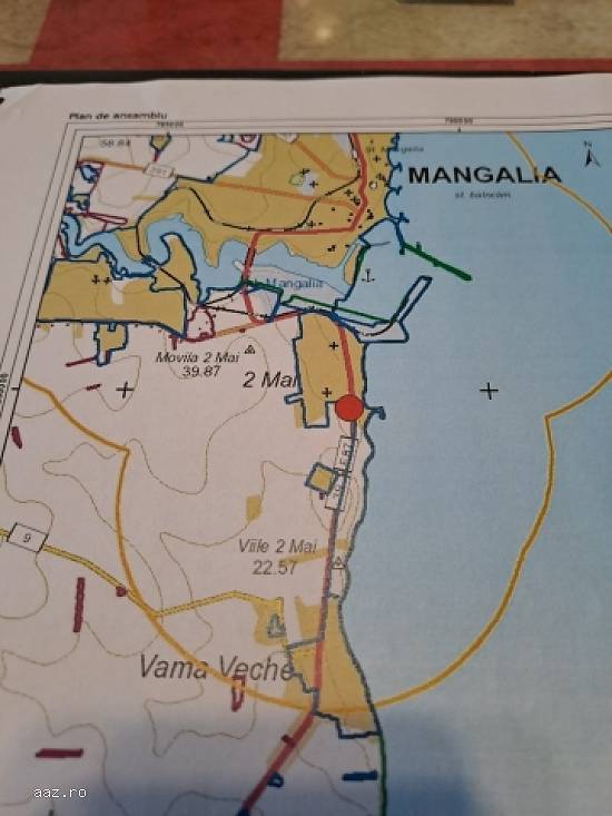 Teren 2 Mai Vama Veche 1000+303 mp,   deschidere 16m,   45.000 euro
