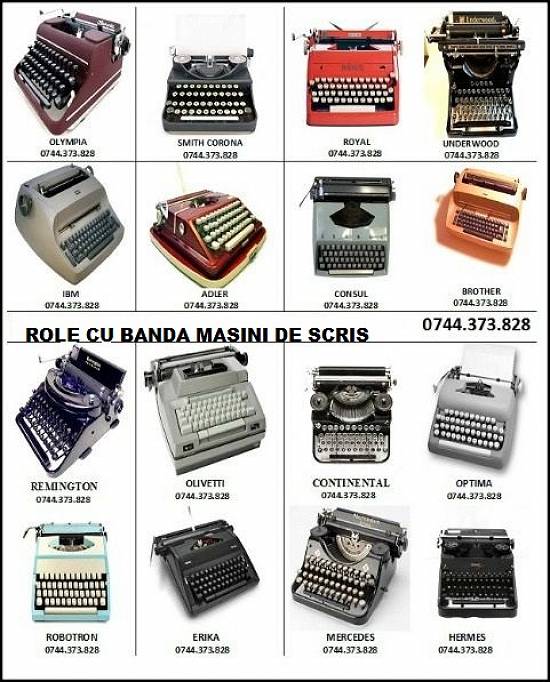 Rola cu banda masina de scris - banda neagra / bicolora masina scris !.