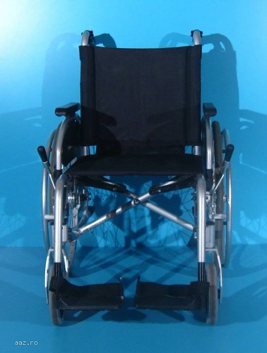 Scaun cu rotile din aluminiu  B+B / latime sezut 46 cm