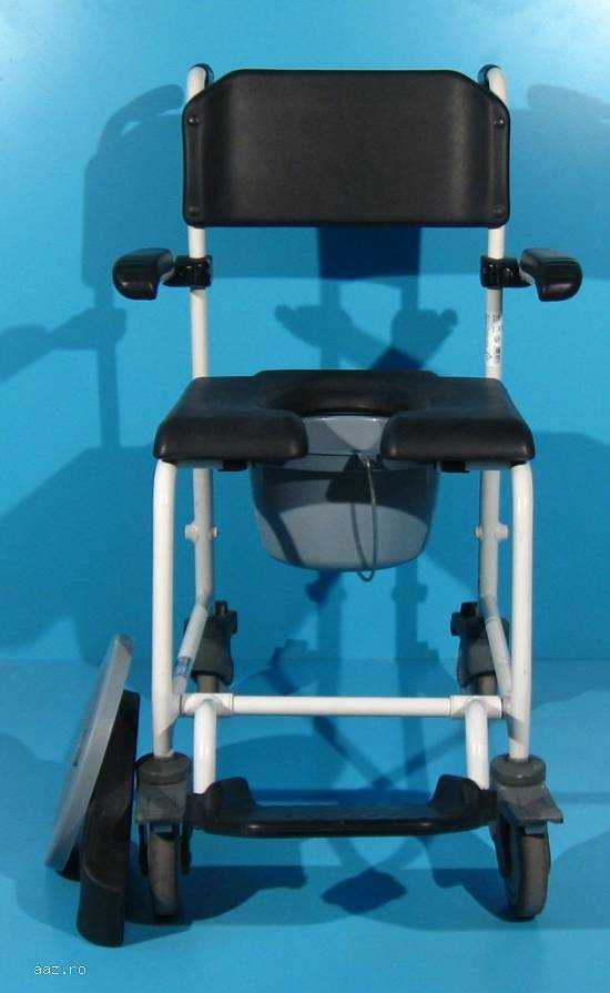 Scaun pentru WC si baie din aluminiu Invacare