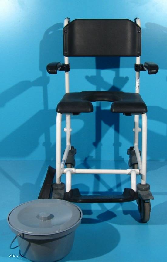 Scaun pentru WC si baie din aluminiu Invacare