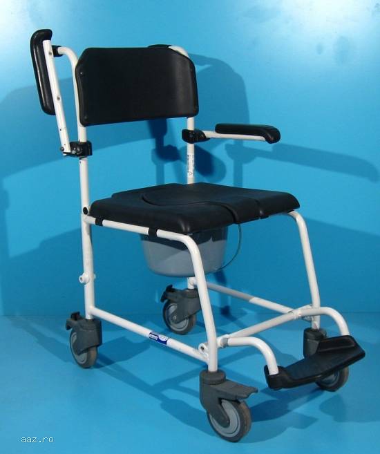 Scaun pentru WC si baie din aluminiu Invacare