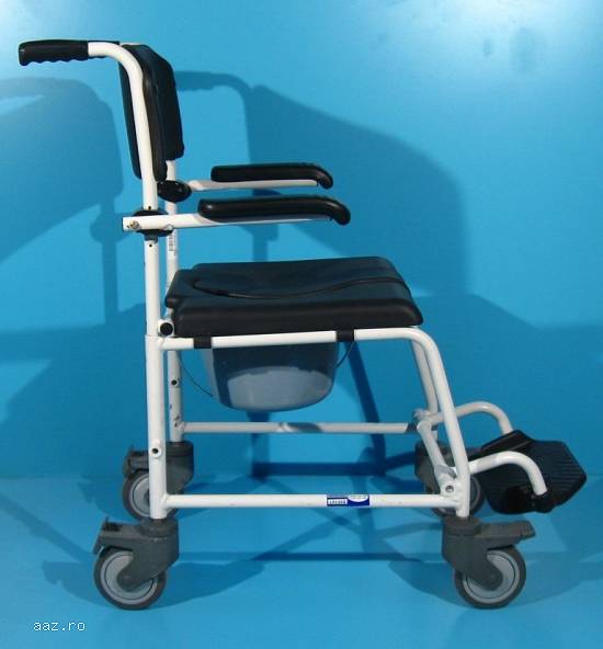 Scaun pentru WC si baie din aluminiu Invacare