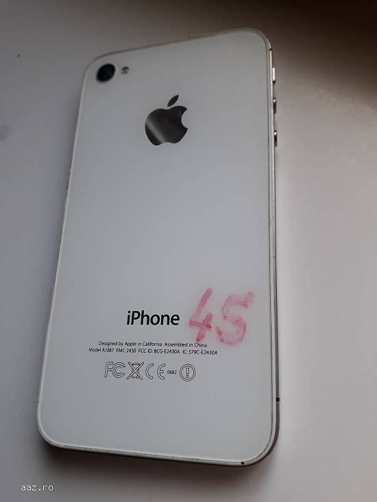 Telefon RAR DE COLECTIE iPhone 4s alb si cutie originala