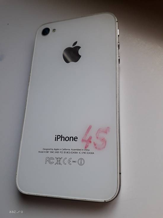 Telefon Rar De Colectie iPhone 4s alb si cutie originala