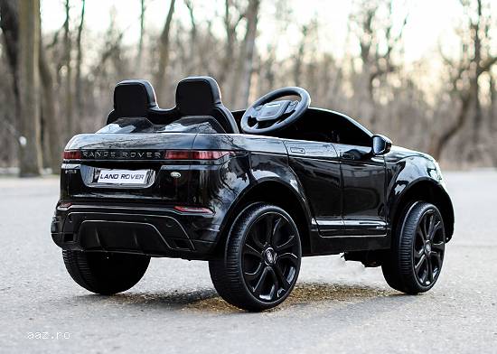 Masinuta electrica Range Rover 4x4 140W 12V,   scaun tapitat,   culoare Negru