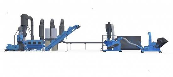 LINIE PENTRU PELETI DIN RUMEGUS/PAIE,   DUO COMPLETĂ,   PRODUCTIE 700Kg/h. ACHIZIȚIE POSIBILĂ PRI