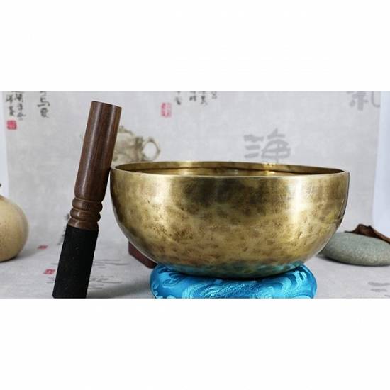 Bol tibetan,   lucrat manual in Nepal,   din 7 metale,   25 cm (F107S)