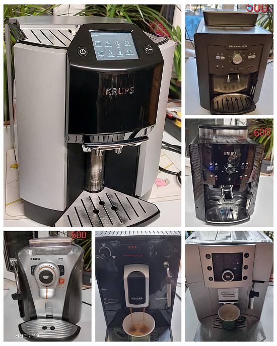 Expresoare  de  cafea  automate  Diferite modele
