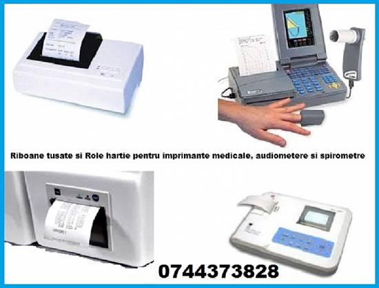 Ribon cerneala si rola hartie autoclave,   imprimante medicale,   sterilizare,   audiometre.