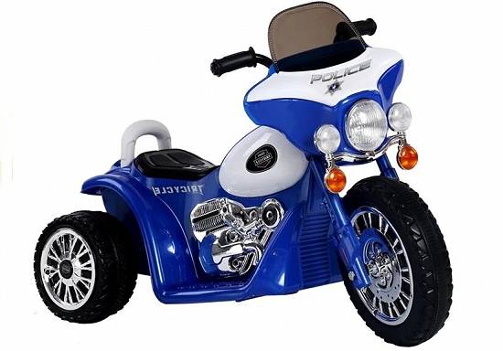 Motocicleta electrica pentru copii,   POLICE JT568 35W STANDARD #Albastru