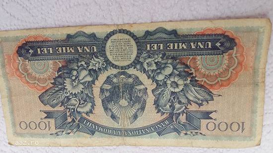 VAND  BANCNOTA  1000 LEI  18 IUNIE 1948  PRET 1000  EURO TEL 0739090083  APELURI REPETATE   IUNIE  1