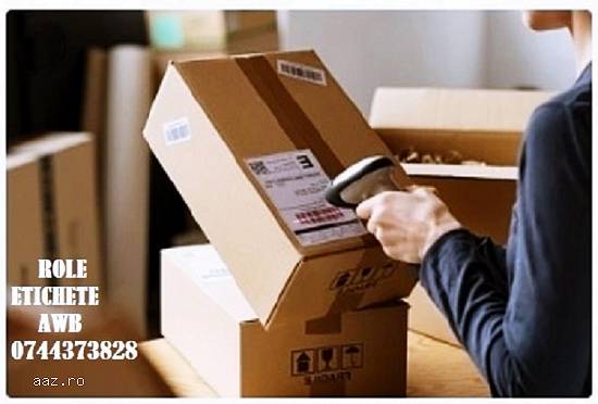 Role etichete AWB colete,   curier rapid,   etichetare paleti,   logistica…