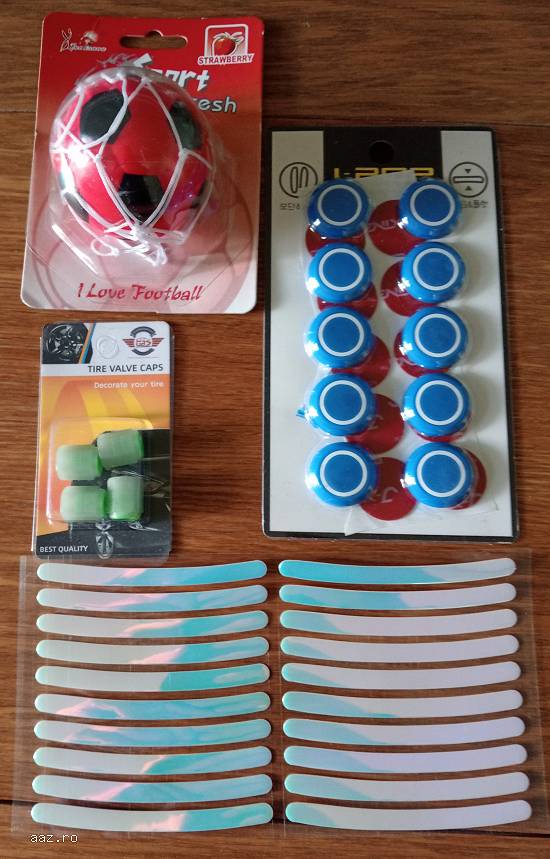 Set parfum ,   ornamente jante ,   protectii usi auto