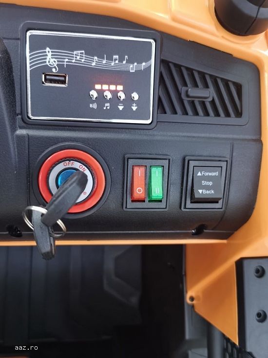 Basculanta electrica pt. 2 copii,   Kinderauto BJ302 2x 40W 12V 10Ah