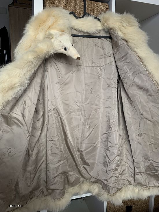 Haina de blana naturala-Vulpe Polara