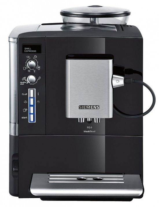 Siemens EQ 5 blackSteel aparat de cafea complet automat multifunctii
