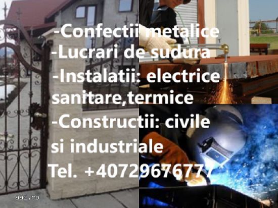 Reparații si montaj la domiciliu clientului: Renovari,  Amenajari,  Zugraveli - Confectii metalice,