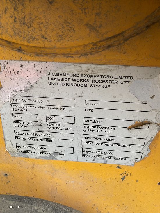 BULDOEXCAVATOR JCB SH 3CXSM 4T