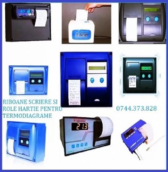 Ribon scriere si rola hartie termodiagrama frig Transcan,   ThermoKing,   Euroscank,   Schmitz Cargo