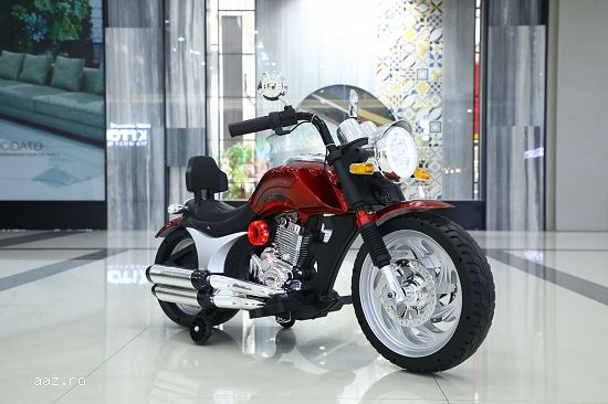 Motocicleta electrica Kinderauto BJF916 2x 35W cu scaun tapitat