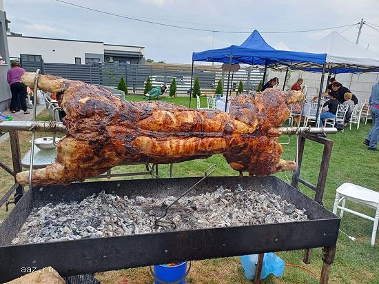 Pregătesc proțap oaie,   porc,   pui,   vitel.