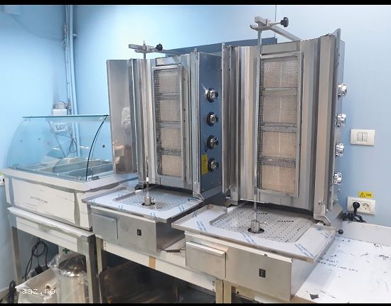 Utilare shaormeri/ Fast Food Grill pe gaz / Friteuse Gaz / Aparate shaorma pe gaz - Horeca Bucuresti