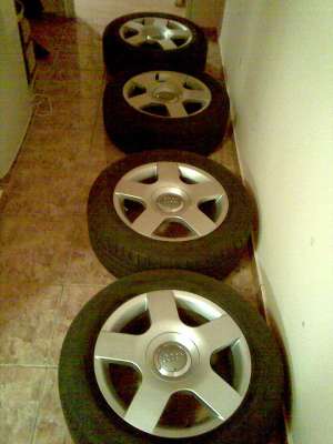 jante audi originale 16 s-line +anvelope noi!!!