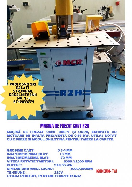 MASINA DE FREZAT CANT MCR R2H