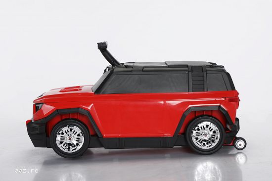 Valiza tip masinuta,    Kinderauto SPEED,    multifunctionala 2 in 1