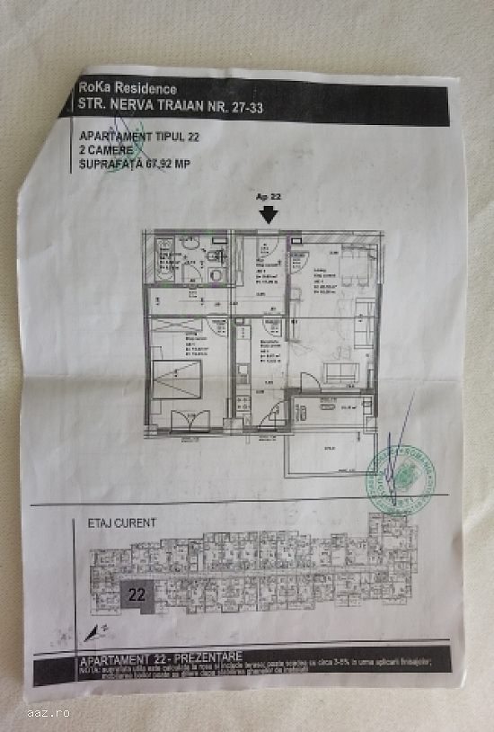 Apartament 2 camere,    decomandat,    68mp,    Nerva Traian,    199.000euro