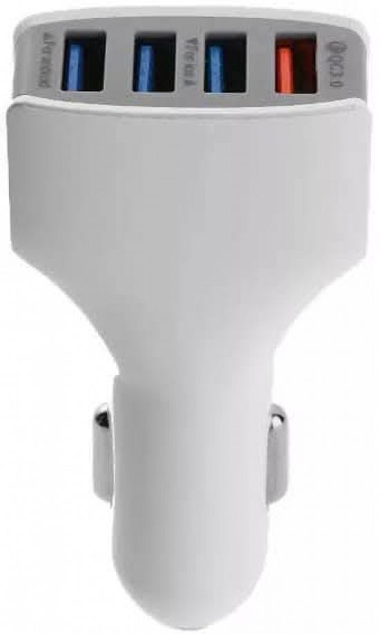 Incarcator auto 4xUSB Fast Charge 3.0 Qualcomm White