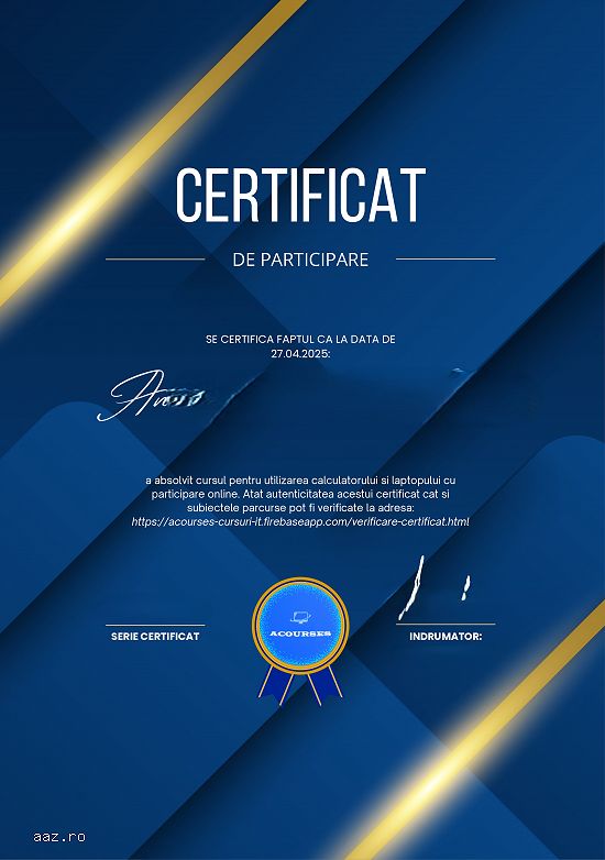 Cursuri pentru utilizarea calculatorului si laptopului - acourses