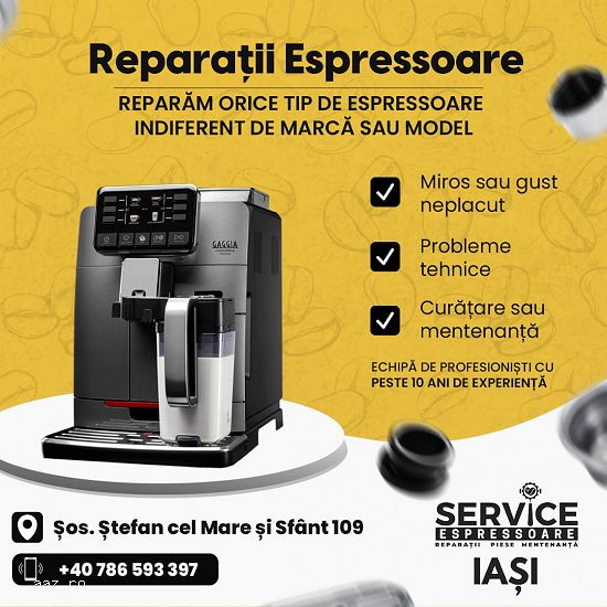 ***** - Reparatii espressoare,   service aparate cafea