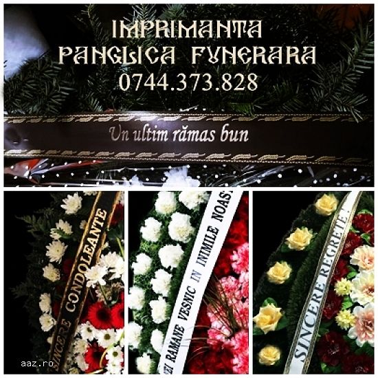 Sistem personalizare panglici coroane funerare 0744373828 ….