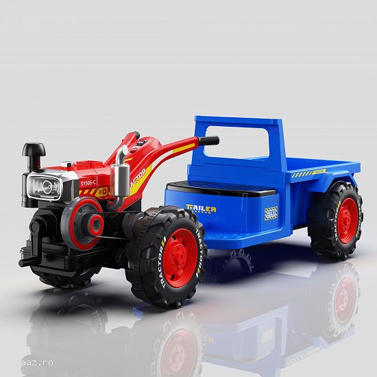 Motocultor electric pt. copii,   Kinderauto BJLW1288 2x 35W 12V,   RC