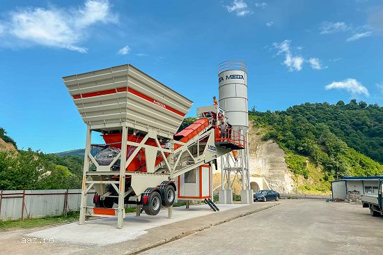 MOBILE CONCRETE BATCHING PLANT 100 m³/h – READY FOR IMMEDIATE DELIVERY