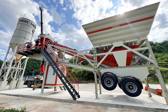 MOBILE CONCRETE BATCHING PLANT 100 m³/h – READY FOR IMMEDIATE DELIVERY